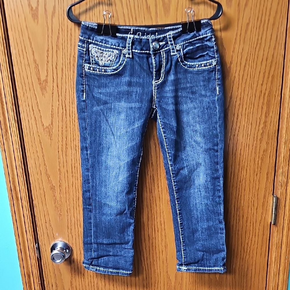 L.A. Idol Dark Blue Ankle Jeans
